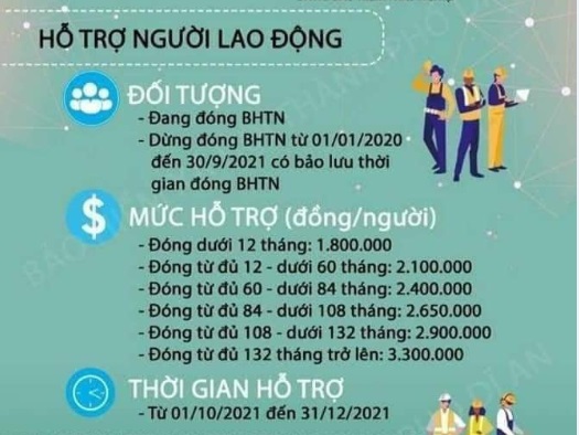 Hỗ trợ người lao động theo nghị quyết 116