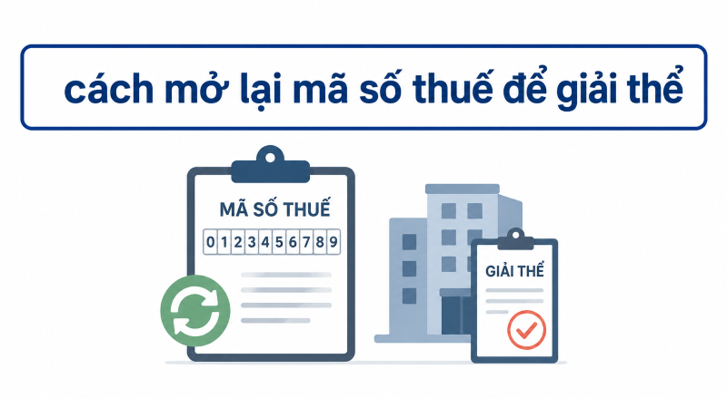 Cách Mở Lại Mã Số Thuế Để Giải Thể Công Ty Nhanh Chóng