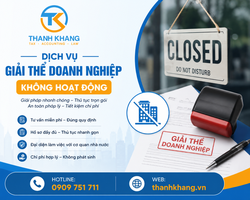 Dịch Vụ Giải Thể Doanh Nghiệp Không Hoạt Động Uy Tín Giá Tốt