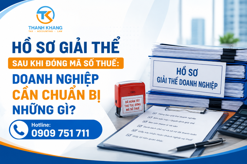 Hồ sơ giải thể sau khi đóng mã số thuế: Doanh nghiệp cần chuẩn bị những gì?